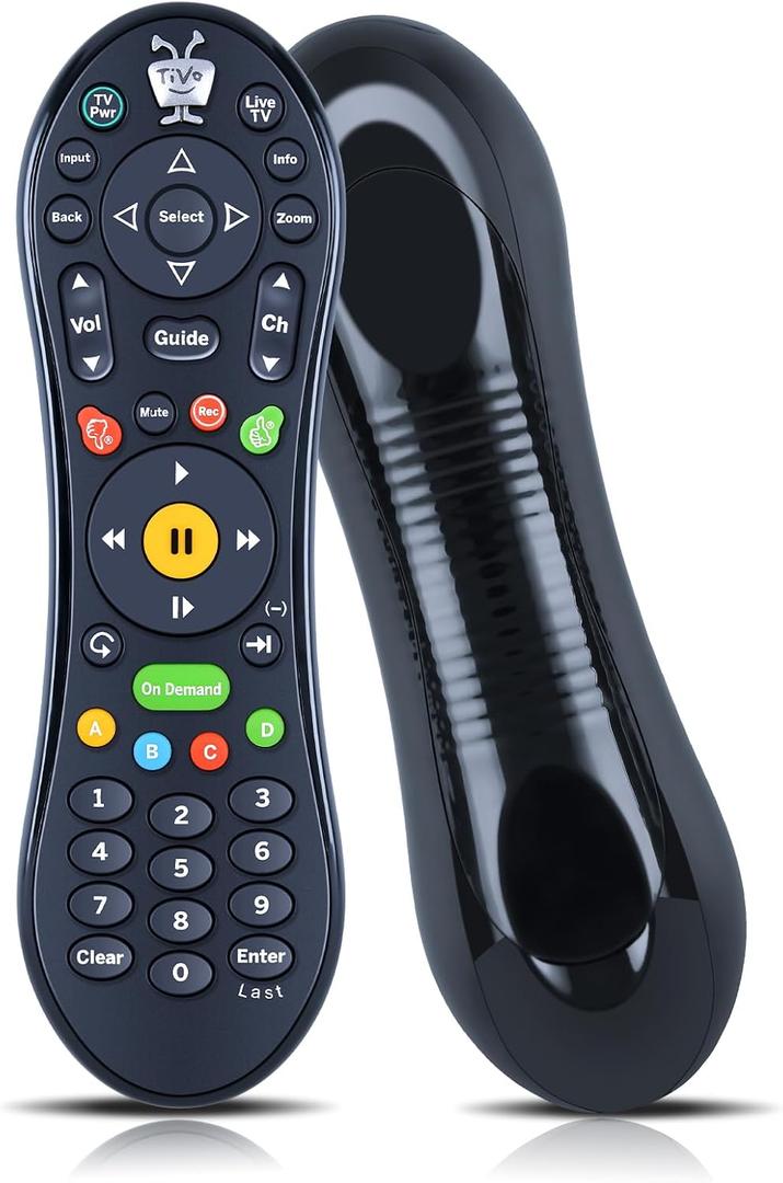 Replacement Remote Control for TiVo Mediacom RCN TIVO SMLD-00266-000 URC-7020BC0-XXXX-R LCD LED TV Controller (IR and RF) - Black
