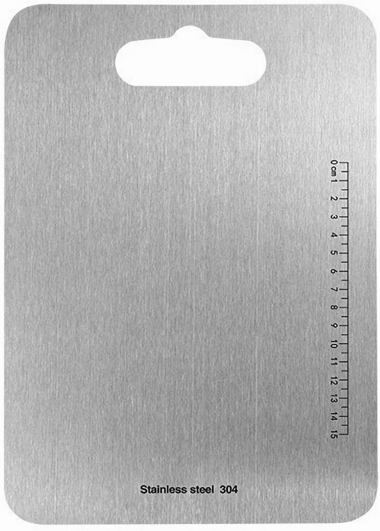 Large Stainless Steel Cutting Boards, 14" x 9.8" Thickened Titanium Cutting Boards for Kitchen With Clear Scale for Rolling, Meat, Food Grade Titanium Boards