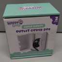 Outlet Cover BOX Baby Proofing (2 Pack) Patented Dual-Lock for Much Better Toddler Proofing, Easier Operation, Simple 3 Step Install with Included Screws. Provides Extra Space Inside for Plugs (White)