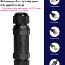 Starlink Ethernet Adapter Kit: IP68 Waterproof and Lightning Protection RJ45 Coupler for Starlink Mini Network LAN Cable Extender - Suitable for Repair and Extend Network Cables (PoE not Supported)