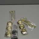 12 Pcs Gold Table Number Holders, 6 Inch Tall Place Card Holders for Table, Sturdy Photo Picture Holders with Anti-Tip Base for Wedding Reception, Party, and Event Centerpiece