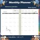 4 x 2026 Monthly Planner - 9'' x 11'', Monthly Planner/Calendar 2026, from MAR.-Dec. 2026, 12 Month Calendar with Tabs, Premium Paper, Twin-wire Binding, Inner Pocket, Note Pages