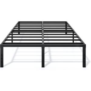 LUMUNANCE Metal Bed Frame California King Size - 16 Inch Heavy-Duty Cal King Platform Bed Frame No Box Spring Needed, Easy Assembly, Noise-Free, Sturdy Mattress Foundation, Underbed Storage Space