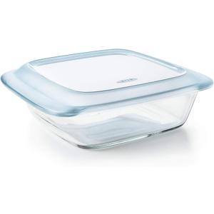 OXO Good Grips Freezer-to-Oven Safe 2 Qt Glass Baking Dish with Lid, 8 x 8