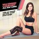 POWERLIX Leg Sleeve - Best Knee Brace for Leg Pain for Men & Women Knee Support for Running, Basketball, Weightlifting, Gym, Workout, Sports Please Check Sizing Chart, Pink XL