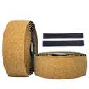 Cork Bike Handlebar Tape for Road Bike 2 Rolls Anti-Slip Shock Absorption Bicycle Wrapping Grip Bar Tapes with Bar Plugs (Cork Original)