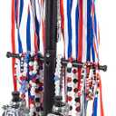 Baseball Ring Holder With Medal Hanger,Wooden Championship Memorabilia Display Holder Accessories,Baseball or Softball Drip Necklace Organizer Holder,Jewelry Organizer,23Inch x 8.6Inch