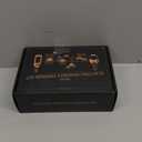 Electric Whiskey Smoker Kit with 7 Light Modes,Rechargeable Cocktail Smoker with 2 Wooden Bourbon Glasses,10 Natural Wood Chips,Food-Grade Stainless Steel Ice Cubes & Mold,Gift for Men, Dad, Husband