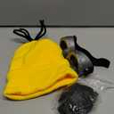 3 Pcs Halloween Costume Accessories Adult, Vintage Goggoles Eyewear Glasses/Yellow Beanie Knit Hat/Black Gloves for Kids Men Women Cosplay Party Set