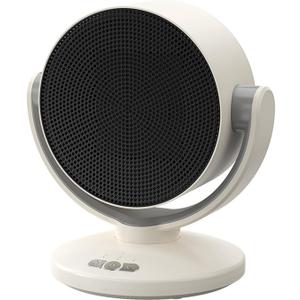 Electric Space Heater,2 in 1 Heater Fan Combo, 1200W Portable Cooling Desk Fan, 3 Wind Speeds, PTC Ceramic Small Desk Heater, Quick Heat Up Machine for Home, Office