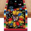 Linen Hispanic Heritage Month Table Runner 108 Inches Long National 22 Spanish Speaking Countries Latino Heritage Month Decorations and Supplies for School Classroom Office