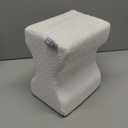 5 STARS UNITED Knee Pillow for Side Sleepers - Hip Pain Relief, Memory Foam Leg Cushion for Side Sleeping - Between Legs Pillow for Sciatica & Lower Back Pain, White (Standard)