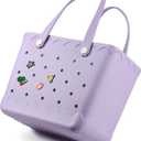 Rubber Beach Tote Bag Waterproof Tip-Proof Outdoor Tote Bag for the Beach Boat Pool Sports