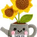 Thank You Gifts for Women, Boss, Coworkers, Manager, Teacher, Nurse, Mom - Teacher Appreciation Gifts - 6.89'' x 4.72'' Sunflower Collectible Doll Crochet