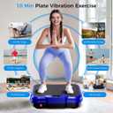 AoraPulse Vibration Plate Exercise Machine, Vibration Plate for Lymphatic Drainage Weight Loss, 400 Lbs Capacity Full Body Workout Vibrate Fitness Platform for Home Women Men