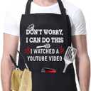 ONFAON Funny Apron for Men Women, Father's Day Gifts, Gifts for Mom, Birthday Gifts for Men Women Cooking Grilling Apron