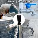 Asoleo Outdoor Faucet Covers for Winter Freeze Protection,25.2"X14" Hose Bib Covers for Winter,Reusable Thicker Waterproof Insulated Spigot Cover Black