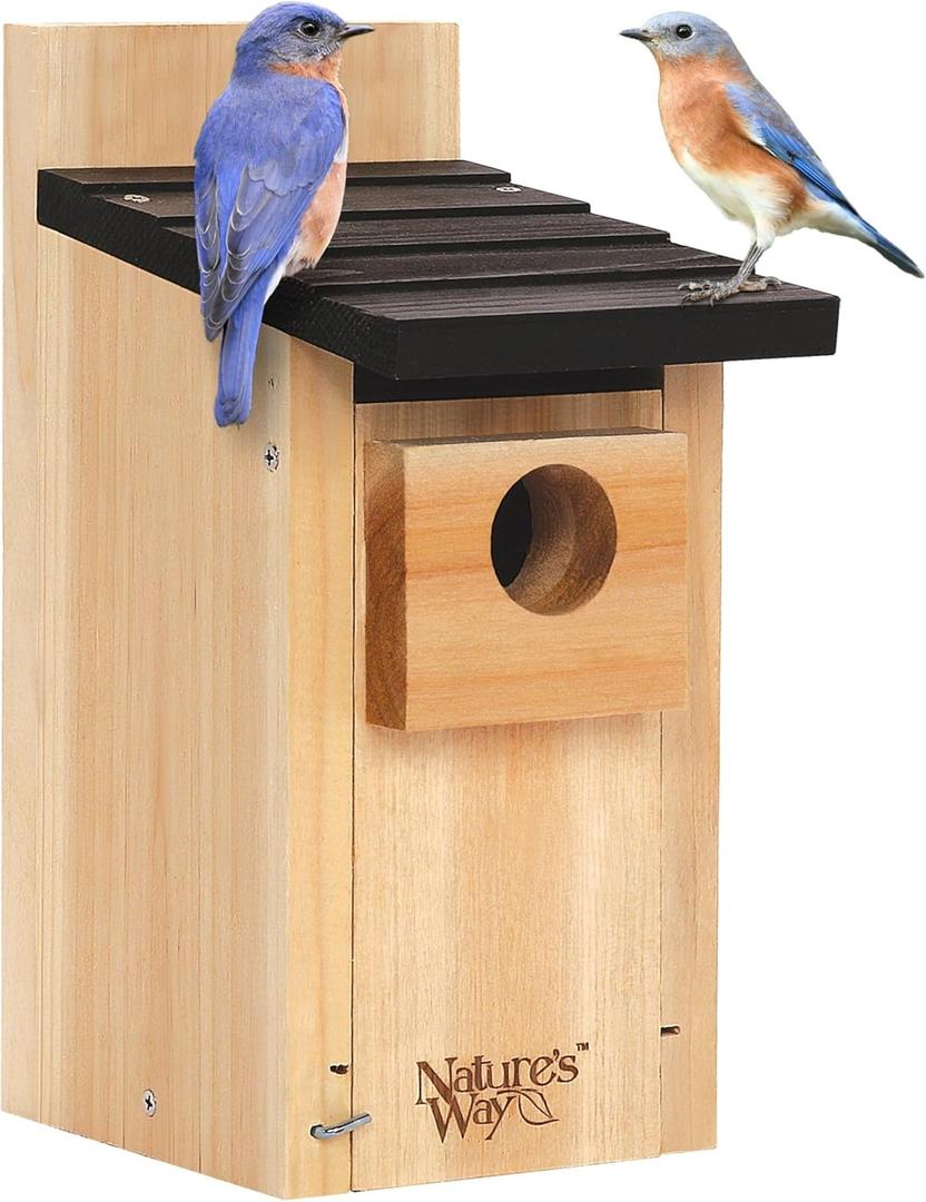 Nature's Way Bird Products CWH3 Cedar Bluebird Box House (12'' X 7.5'' X 8.125'')