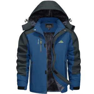 Men's Winter Coats Water Resistant Ski Snow Jacket Warm Fleece Parka Hoodie Coat, Small