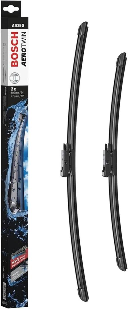 BOSCH 3397118929 AeroTwin Wiper Blade Combo - Set of 2 (24"& 19") Pinch Tab
