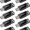 PNY 32GB Attach X USB 3.2 Gen 1 Flash Drive, Advanced Performance Up to 130MB/s Read, Everyday Data Store & Transfer, Reliable Portable Storage, Durable, Type-A, Computers, Laptops, Desktops, 10-Pack
