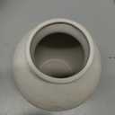 White Ceramic Vase for Flowers, 8in Waterproof Pottery Ceramic Vases