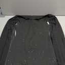 SOLY HUX Women's Sparkly Glitter Bodycon Mini Dress Sequin Long Bell Sleeve Mock Neck Prom Cocktail Party Dresses