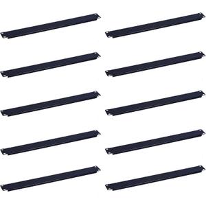RackPath 1U Blank Rack Mount Panel Spacer (10 Pack) for 19in Server Rack Enclosure or Network Cabinet