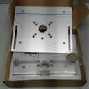 Router Table Insert Plate,Geevorks Woodworking Benches Router Flip Plate with Miter Gauge Guide,Aluminum Alloy, Multifunctional Trimming Engraving Table