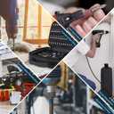 Portable Drill Bit Organizer Bag,Brill Bit Holder Tool Bag 1/4-Inch,3/8-Inch,1/2-Inch,138 Hole Socket Organizer,Screwdriver Bit Organizer Drive Bit Storage Drill Bit Carrying Case (Bag Only)