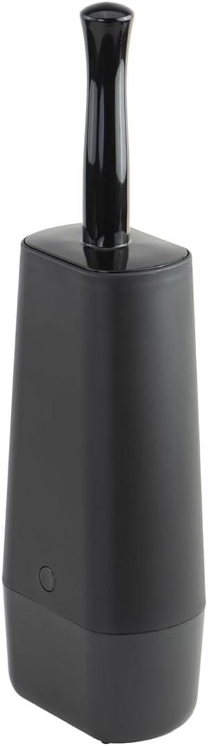 Casabella Hygienic Toilet Bowl Brush with Caddy, Black
