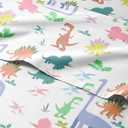 Kids Queen Size Boys Dinosaur Bed Sheets - 4 Piece Dinosaur Sheet Set - Dino Print Bedding - Soft, Cute & Cozy - Breathable & Machine Washable - Colorful Dino Bed Set for Boys, Girls, Teens & Toddlers
Amazon's Choice