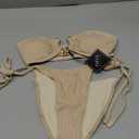 ZAFUL Bikini Sets for Women Strapless Top Sexy High Cut Bathing Suit Bandeau Two Piece Swimsuit String Beach Swim Suit 2026 XS