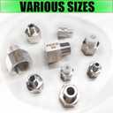 Reducer Adapter Fitting, 3/4" NPT Female x 1/2" NPT Male Reducing Pipe Connector 304 Stainless Steel Reducer Adapters Pipe Fittings (3/4" Female x 1/2" Male)
