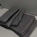 SpaceWhisper 90L Under Bed Storage Containers, 4-Pack Storage Bins with Clear Top, Foldable Closet Organizers and Storage with Label Holder for Clothing, Blankets, Comforter & Pillows (Grey) (Gray)