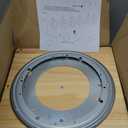 Rotating Bookshelf, 360 Degree Revolving Bookcase, 4-Tier Spinning Bookshelf, Clear Acrylic & Solid Wood Rotating Bookcase for Kids Playroom, Bedroom and Living Room, Square