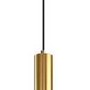 KCO Lighting Milk Glass Pendant Light White Ribbed Glass Pendant Lighting Antique Brass Pendant Lights Small White and Gold Pendant Light Fixture Modern Globe Hanging Lamp