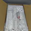 SPACELEAD 3 Tier Rolling Cart with Wheels, Storage Craft Art Trolley Organizer Serving, 3 Hanging Baskets Easy Assembly, for Office, BathroomLiving Room, Kitchen, White