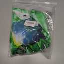 Retro 60s 70s Hippie Boys Costume Set 4Pcs Disco Party Outfit with Tie-Dye Shirt, Peace Necklace for Kids Ages 4-12 Years (Medium, Green)