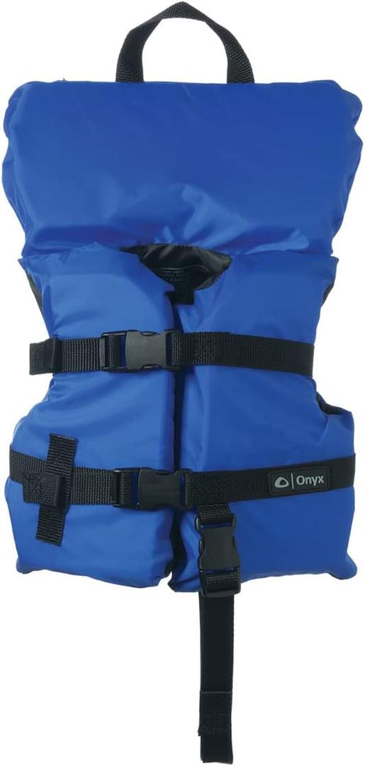Onyx Infant & Child Life Jacket  USCG Approved General Purpose Vest for Boating, Water Sports & Safety  Fits Infants/Children Under 50lbs (Blue) Onyx Infant & Child Life Jacket  USCG Approved General Purpose Vest for Boating, Water Sports & Safety  Fits Infants/Children Under 50lbs (Blue)