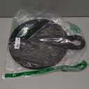 1 Pcs Acacia Wood Cutting Board with Handle 16.9'' Round Charcuterie Chopping Board for Pizza Cheese Meat Decorative Black Wooden Serving Tray for Kitchen and Dining Room