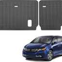 Custom Fit All Weather TPE 3rd Rear Seat Backrest Mats for 2011-2017 Honda Odyssey Accessories (for 2011-2017 Honda Odyssey Backrest Mats)