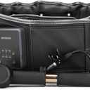Decompression Back Belt with Heating and Vibration, Inflatable Lumbar Traction Belt for Back Pain Relief with 4000mAh Rechargeable Battery, Size Fits 29-49 Waist, Black
