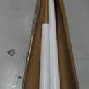 Heavy Duty Tension Curtain Rod 40-78" Adjustable No Drill, White | Rust-Resistant, No Slip, 1.25"Diameter, Renter Friendly Spring Loaded Shower Rods for Window, Bathroom, Doorway & Closet