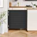 Cafe Door Swinging Door Pine Wood Saloon Door, Black, 29.5"x39.5"
