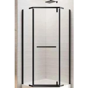 ELEGANT 36 in. W x 72 in. H Pivot Shower Door, Semi-Frameless Shower Glass Door with 1/4 in. Clear Glass, Chrome Bathroom Corner Glass Door