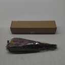 L'BREVOGA Dried Flower Bouquet - Caspia,Rose, Billy Ball, Gypsophila - 15 Inches, Unique Design (Purple)