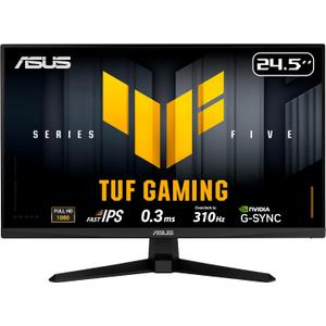 ASUS TUF Gaming Series 5 24.5 1080P Monitor (VG259QMR5A) - Fast-IPS, 310Hz, 0.3ms, G-SYNC Compatible, FreeSync Premium, Extreme Low Motion Blur Sync, 99% sRGB, DisplayWidget, Gaming AI
