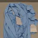 Obstal 4Ft Stretch Spandex Table Cover for Standard Folding Tables - 2 Pack Universal Rectangular Fitted Tablecloth for Party, Banquet, Events, Trade Show (Dusty Blue, 48L x 24W x 30H Inches)