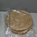 13.8" Round Woven Placemats Set of 6 - Boho Farmhouse Rattan Chargers for Dinner Plates, Braided Jute Table Mats for Dining Decor, Natural Water Hyacinth Heat Resistant Place Mats